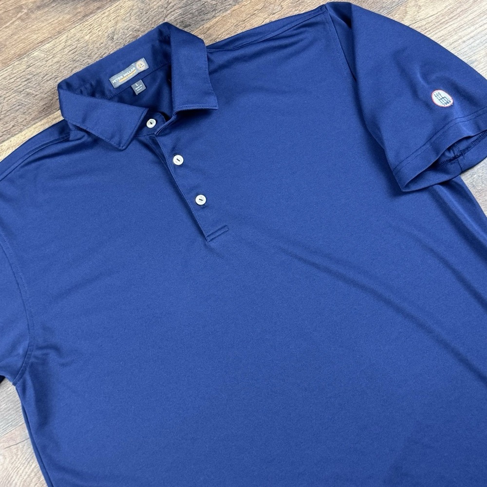 NWOT Peter Millar Summer Comfort Golf Polo Men's Large Navy